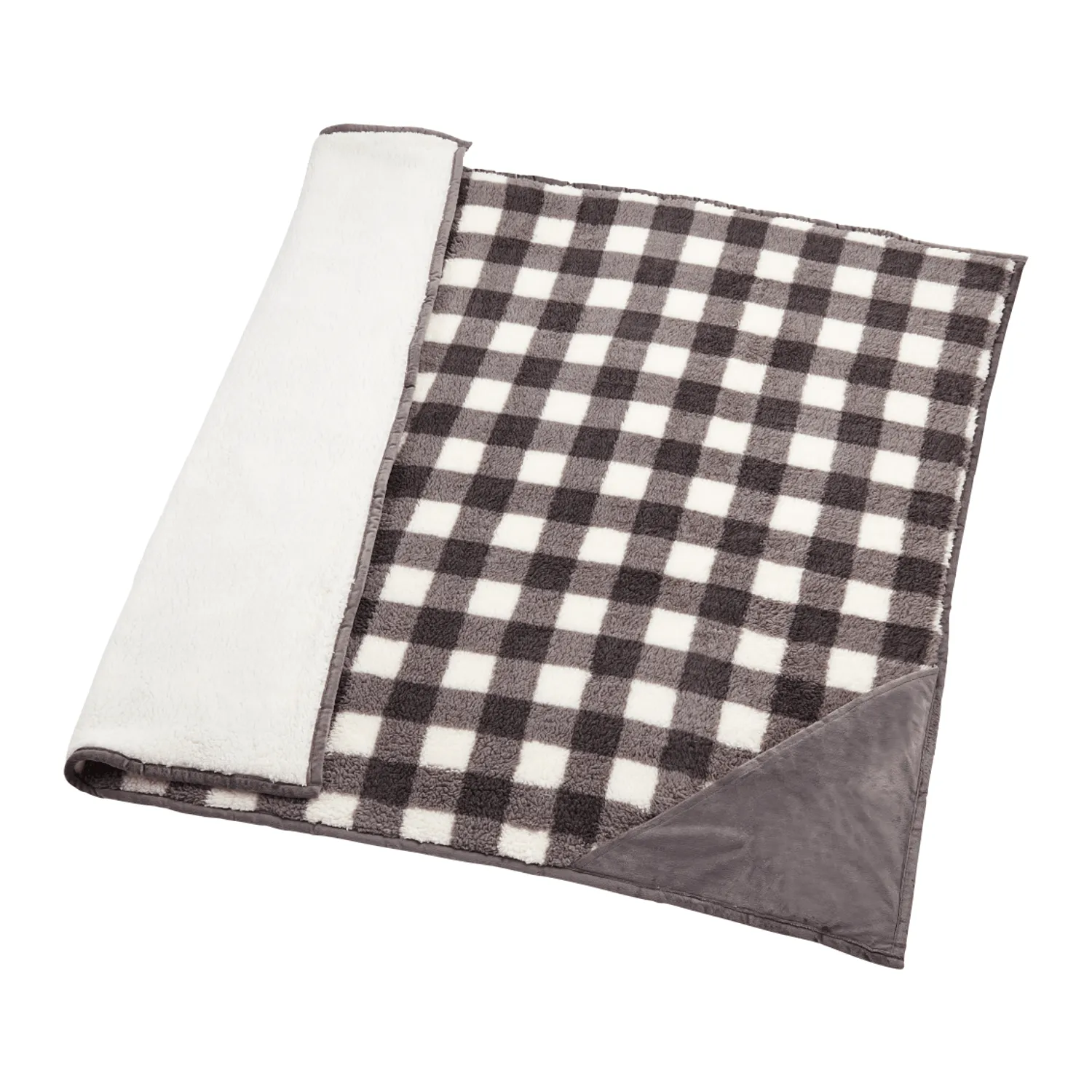 Field & Co. - Double Sided Plaid Sherpa Blanket