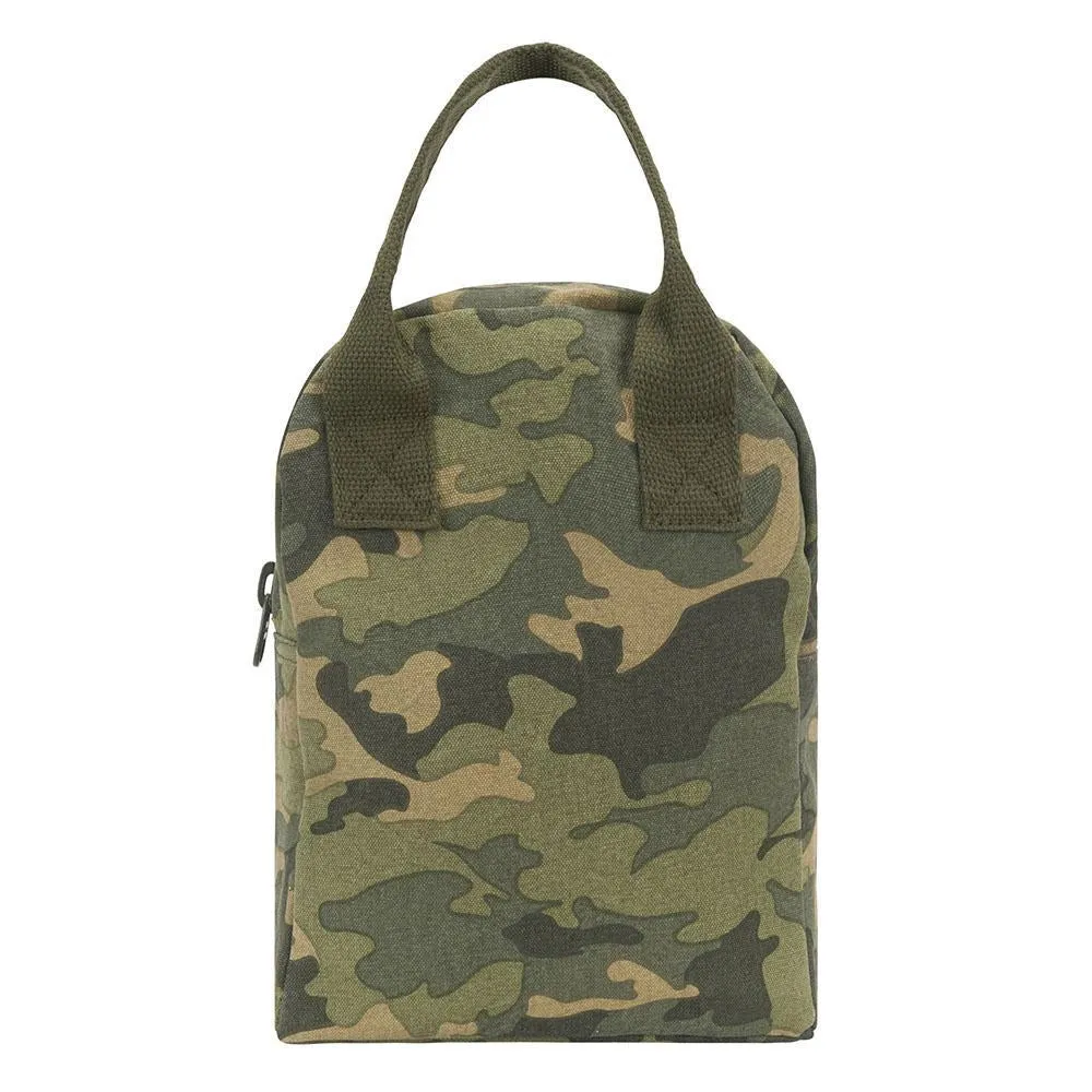 Fluf Zipper Lunch Bag - Camo