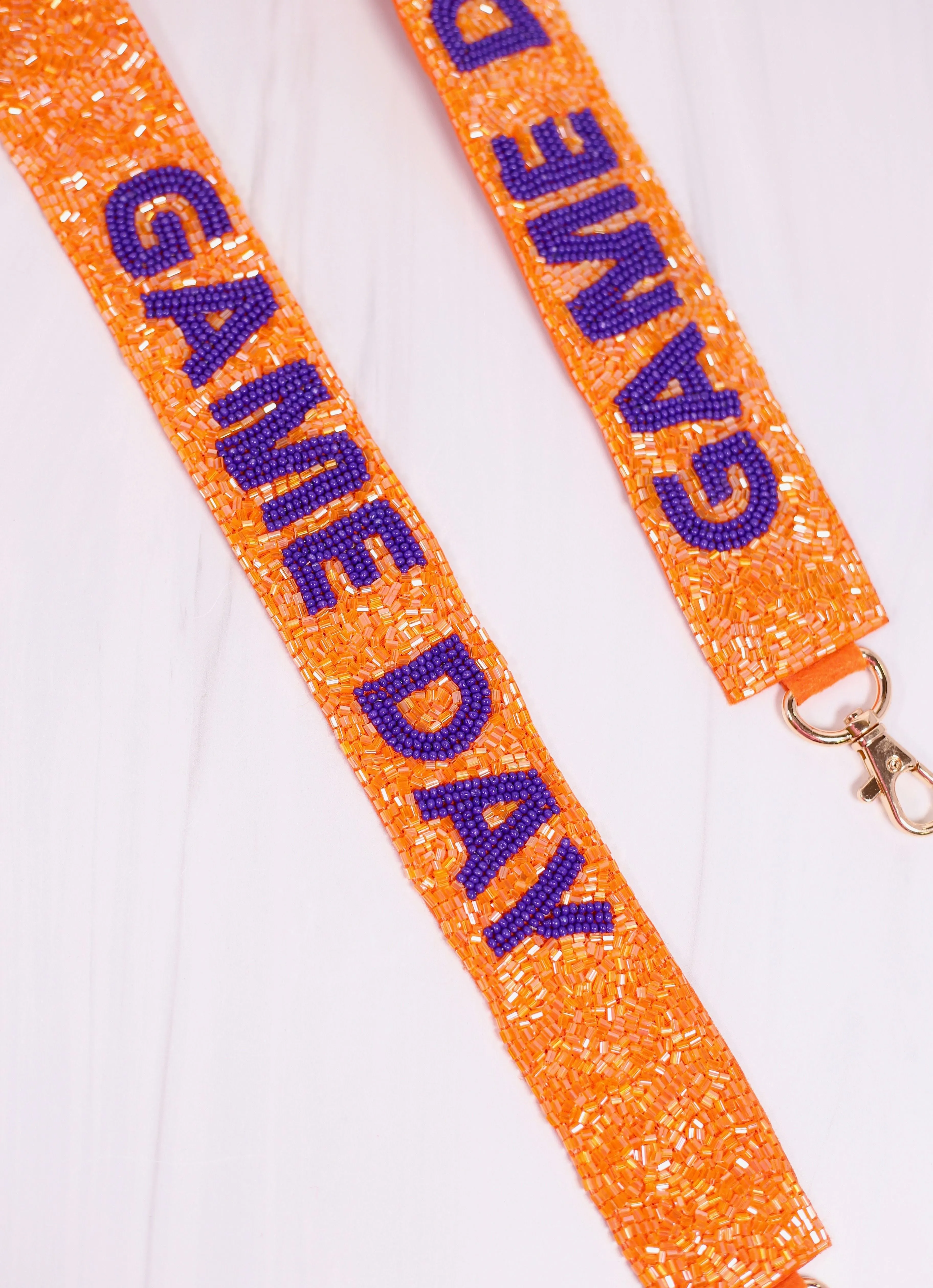 Game Day Crossbody Strap ORANGE PURPLE