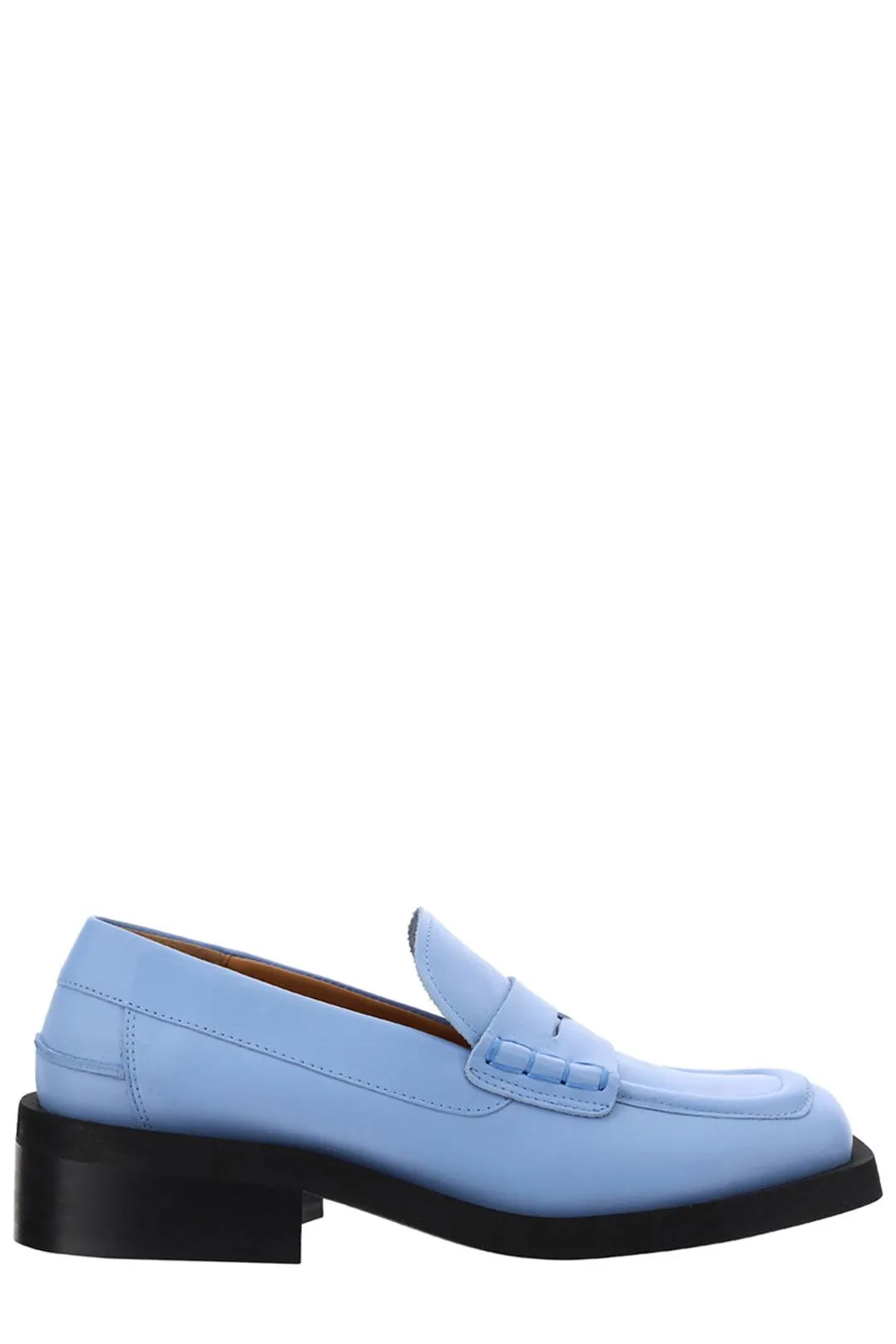 Ganni Square Toe Slip On Loafers