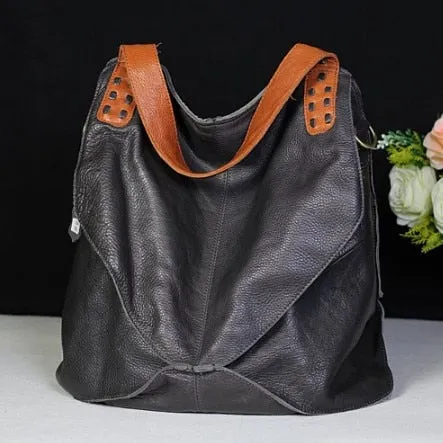 Genuine Leather Large Capacity Casual Women's Multi functional Shoulder Bags