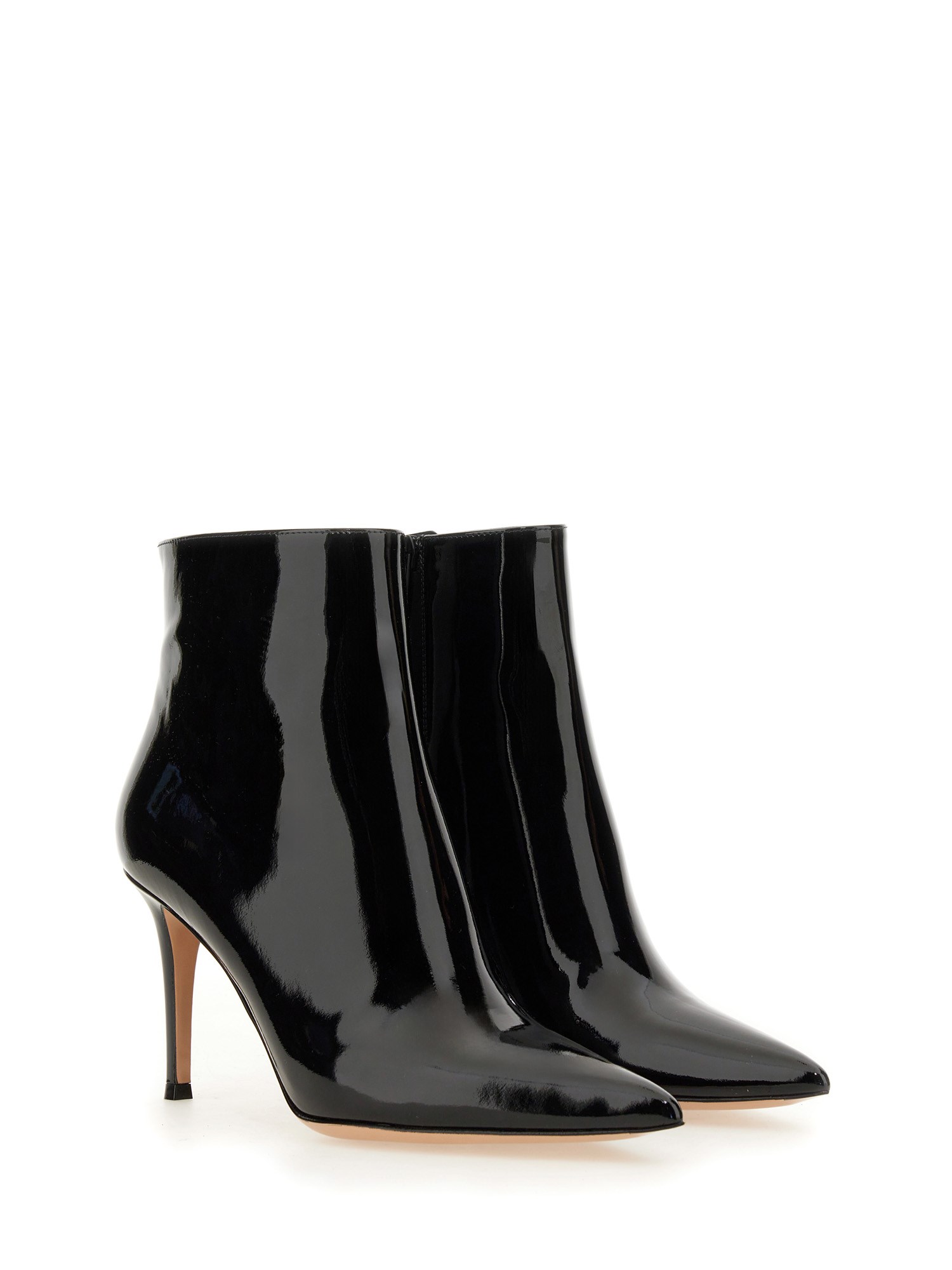 GIANVITO ROSSI    PATENT LEATHER ANKLE BOOT