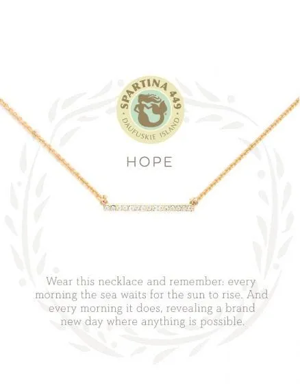 Hope Horizon Bar Necklace