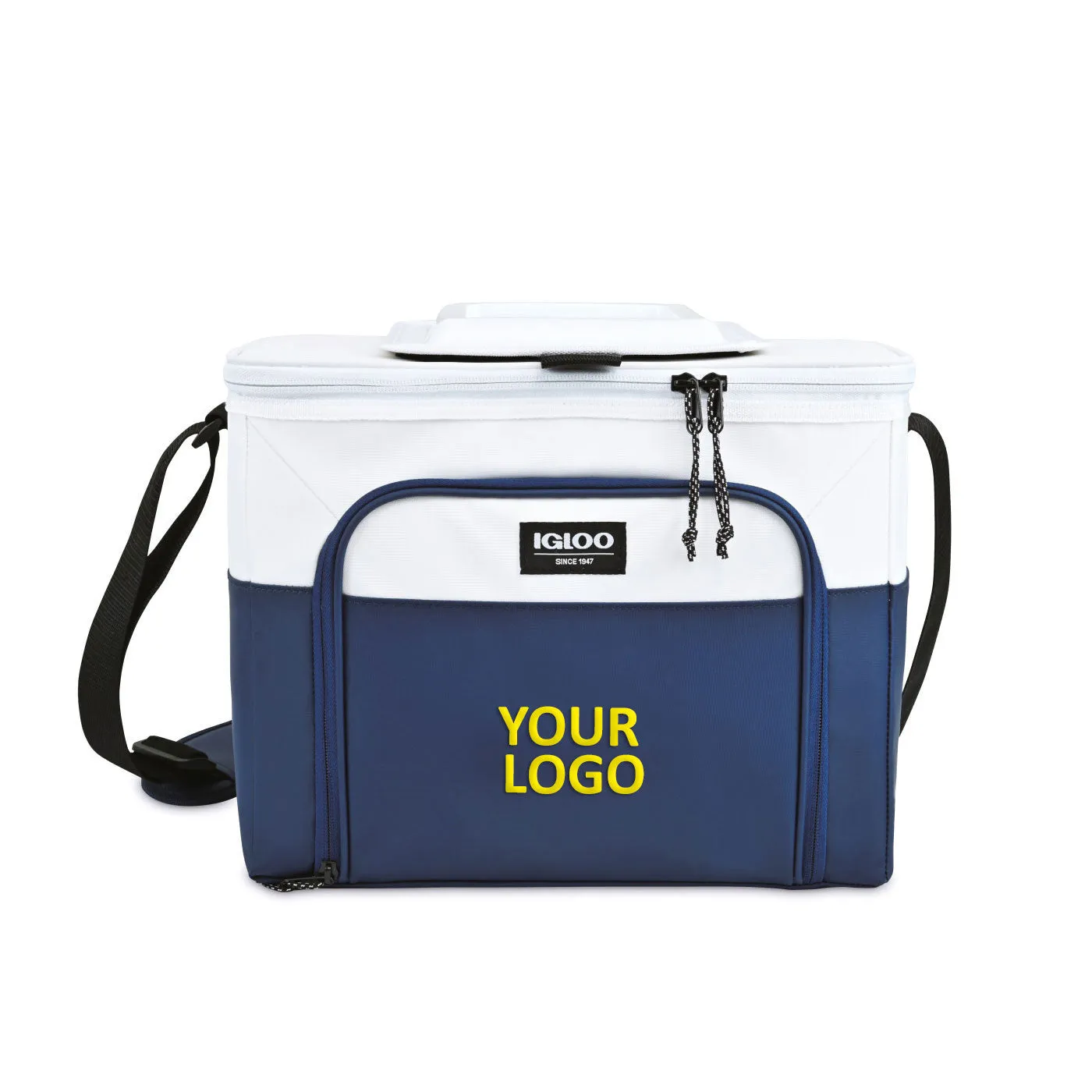 Igloo Seadrift Hard Lined Branded Coolers, NavyWhite