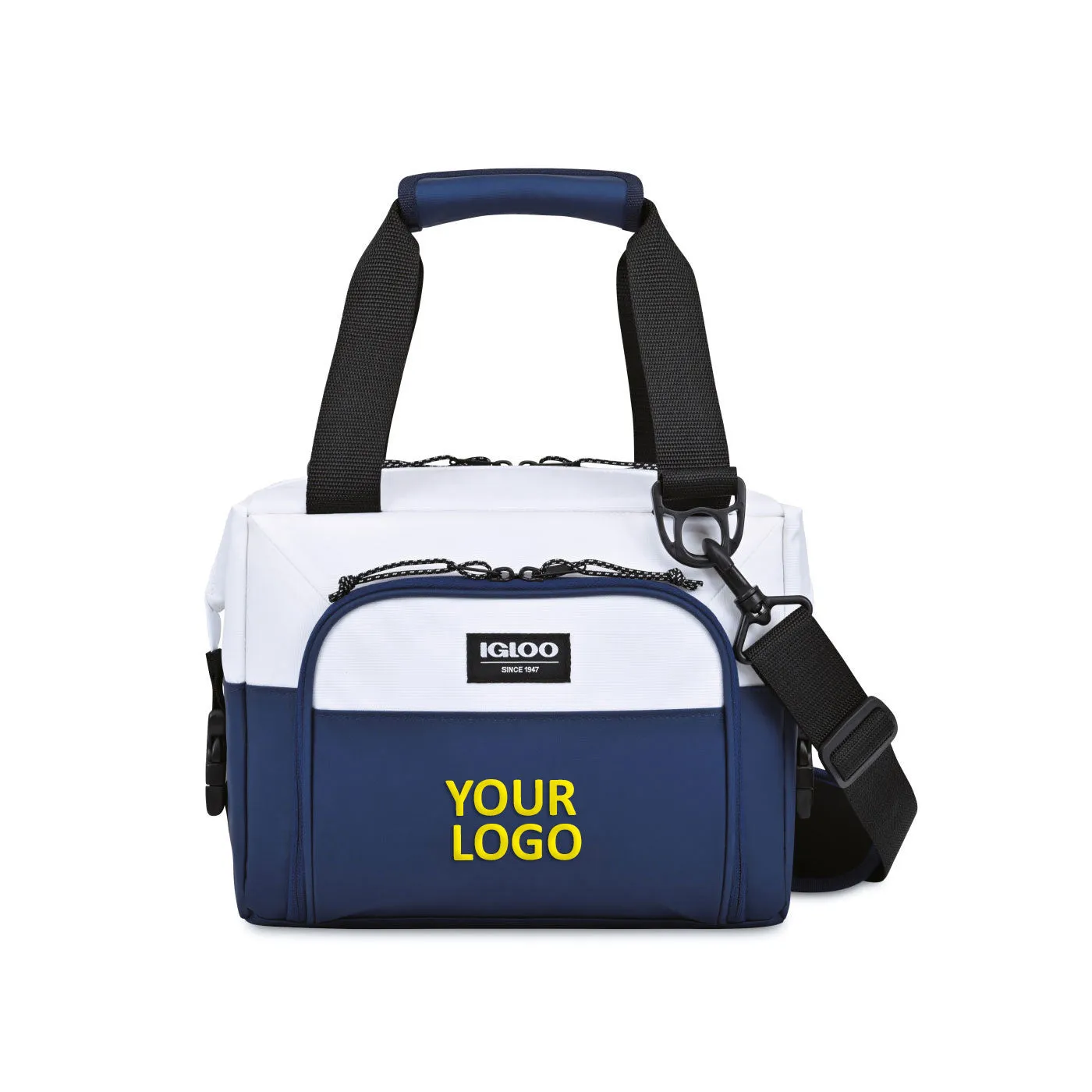 Igloo Seadrift Snap Down Branded 12 Can Coolers, NavyWhite