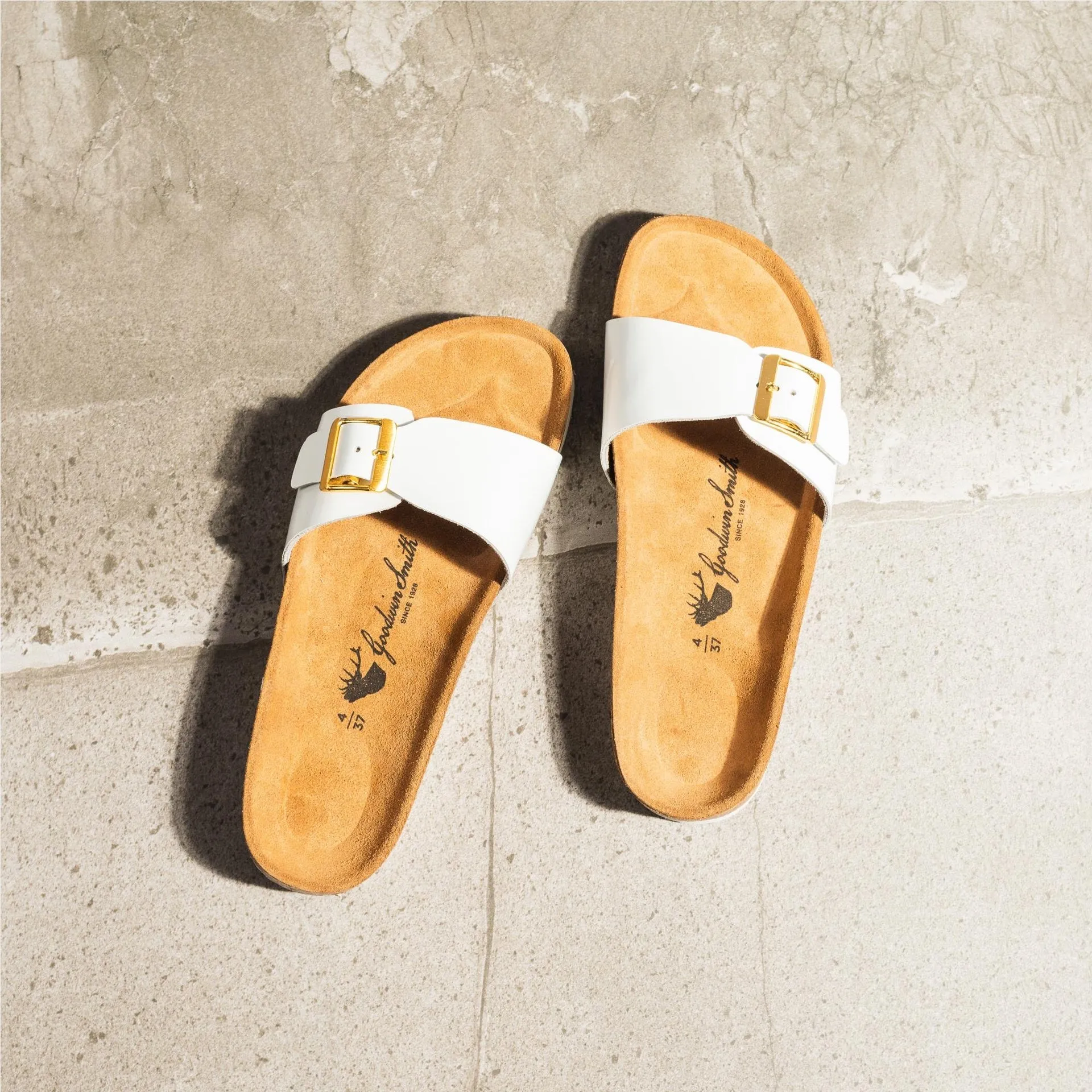 IVY WHITE CORK SANDAL