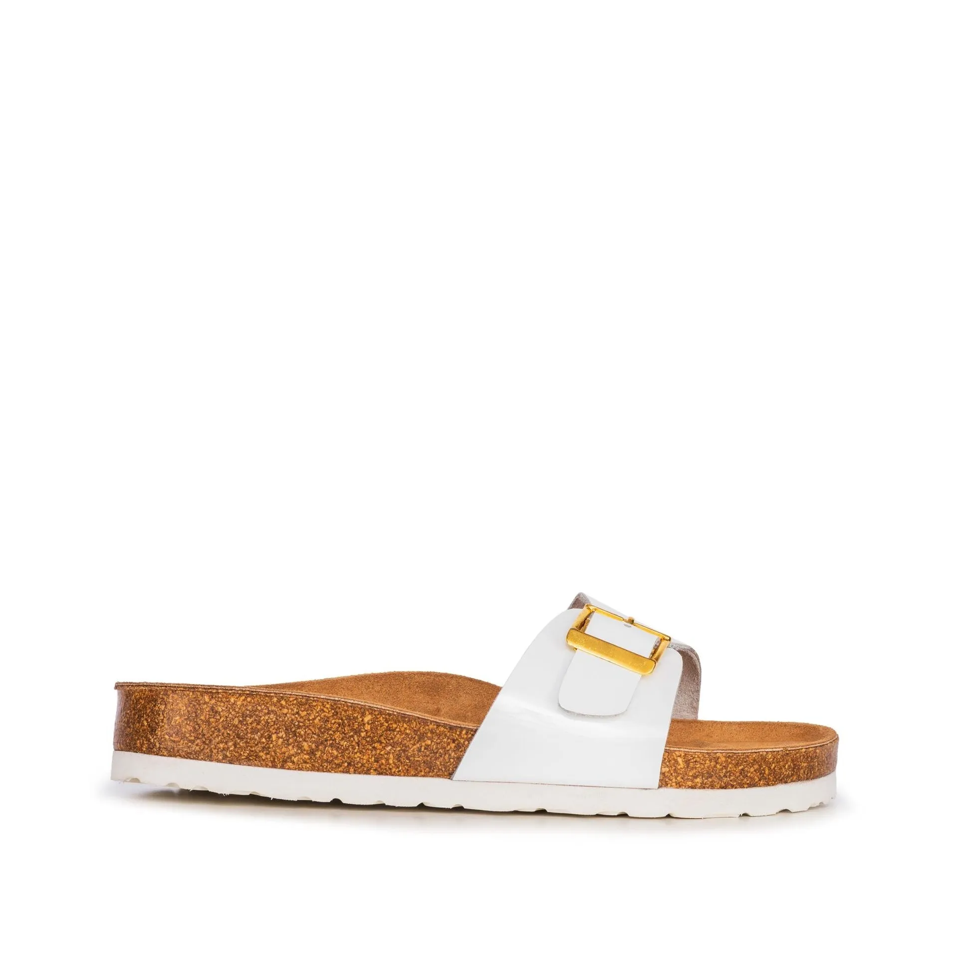 IVY WHITE CORK SANDAL