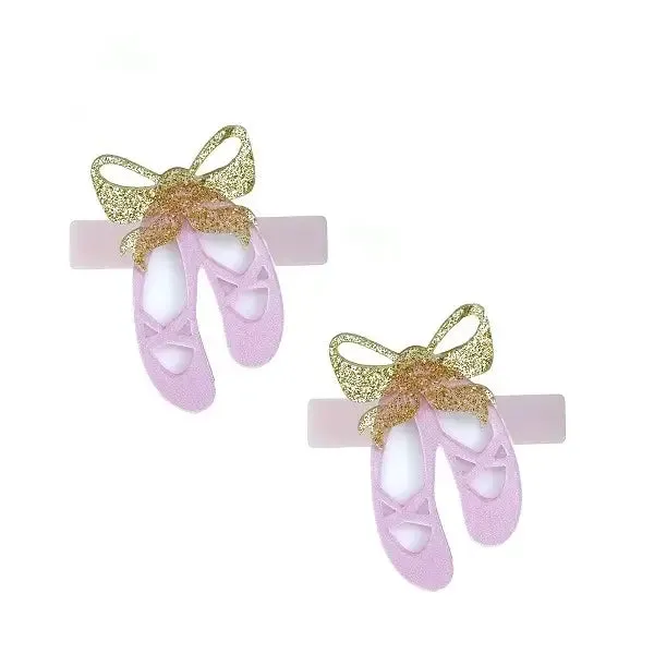 Lilies & Roses - Ballet Slipper Alligator Clips