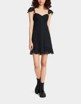 LOTUS MINI DRESS BLACK