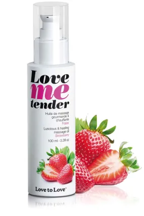 Love Me Tender Warming Massage Oil Strawberry 100ml