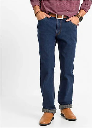 Men’s Lined Winter Jeans by bonprix | Look Again