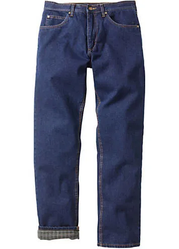 Men’s Lined Winter Jeans by bonprix | Look Again