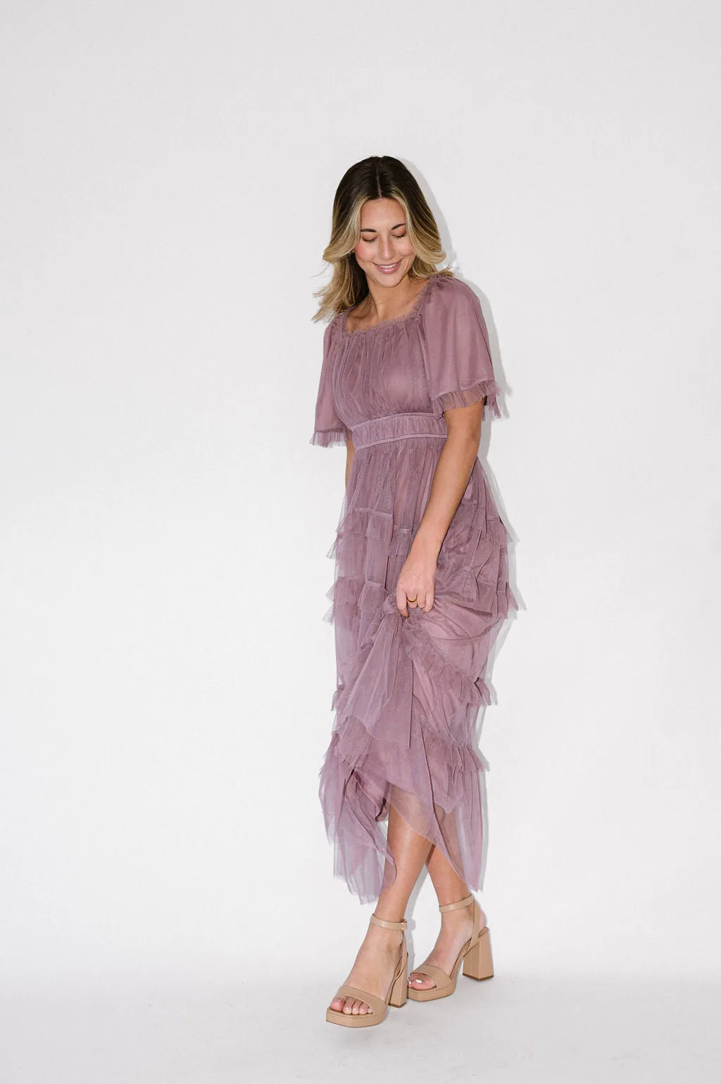 Mia Dress in Dusty Lavender