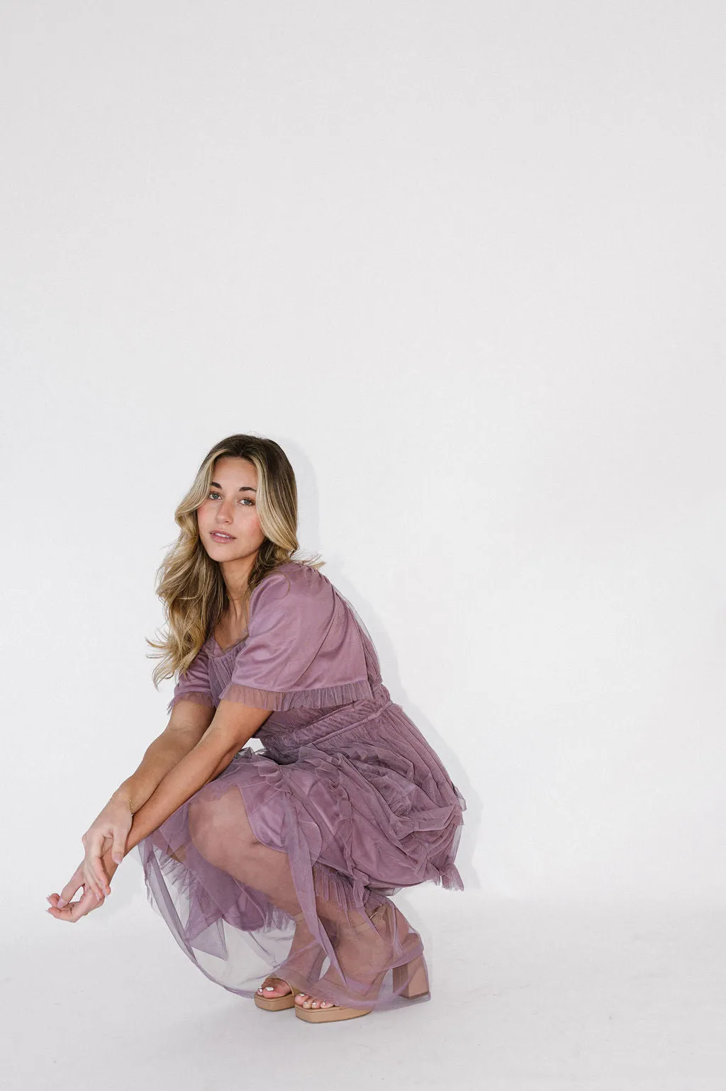 Mia Dress in Dusty Lavender