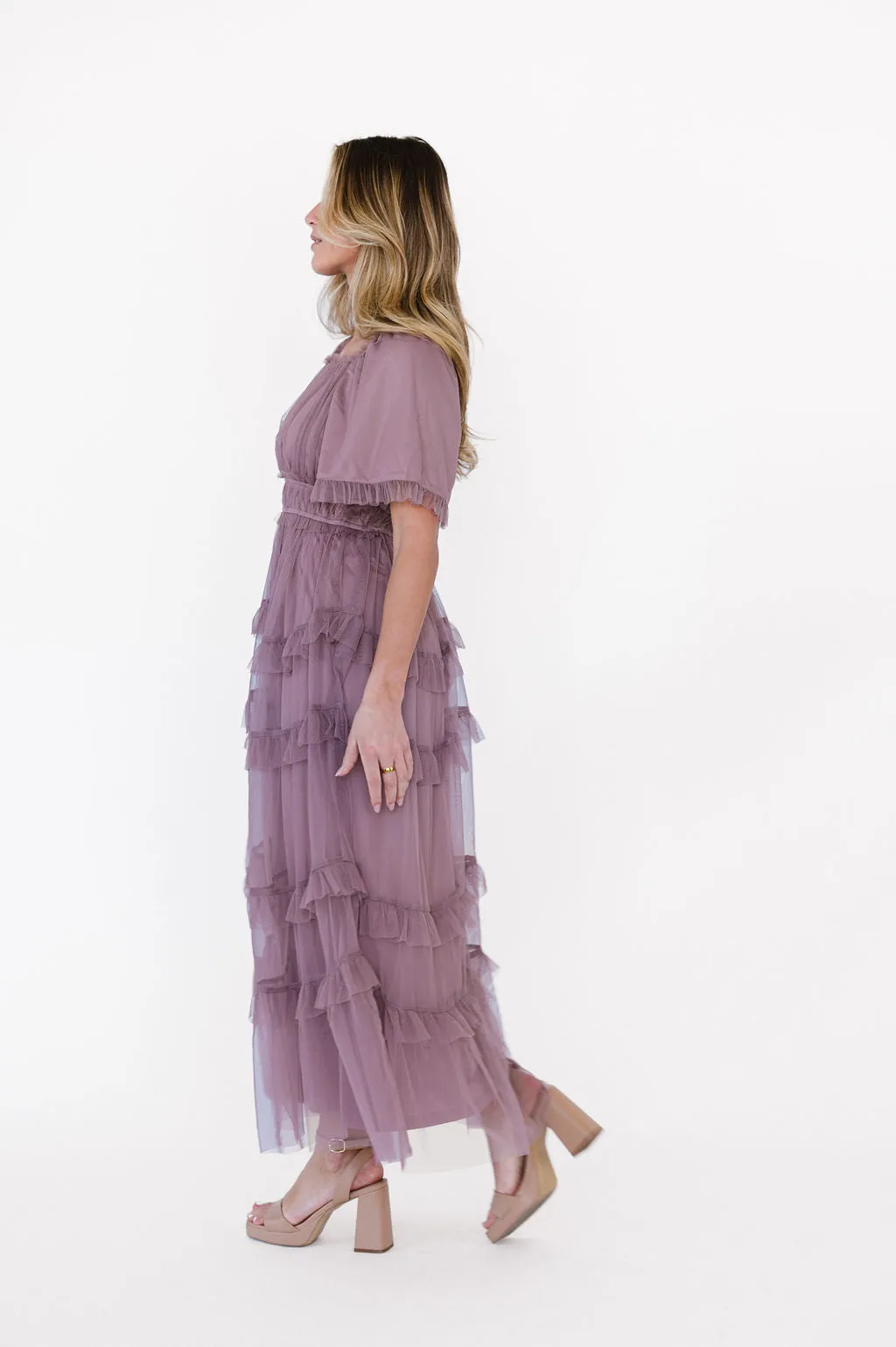 Mia Dress in Dusty Lavender