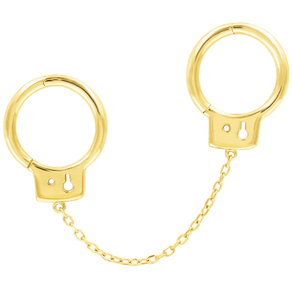 Mine Now Clickers with Chain Attachment in Gold