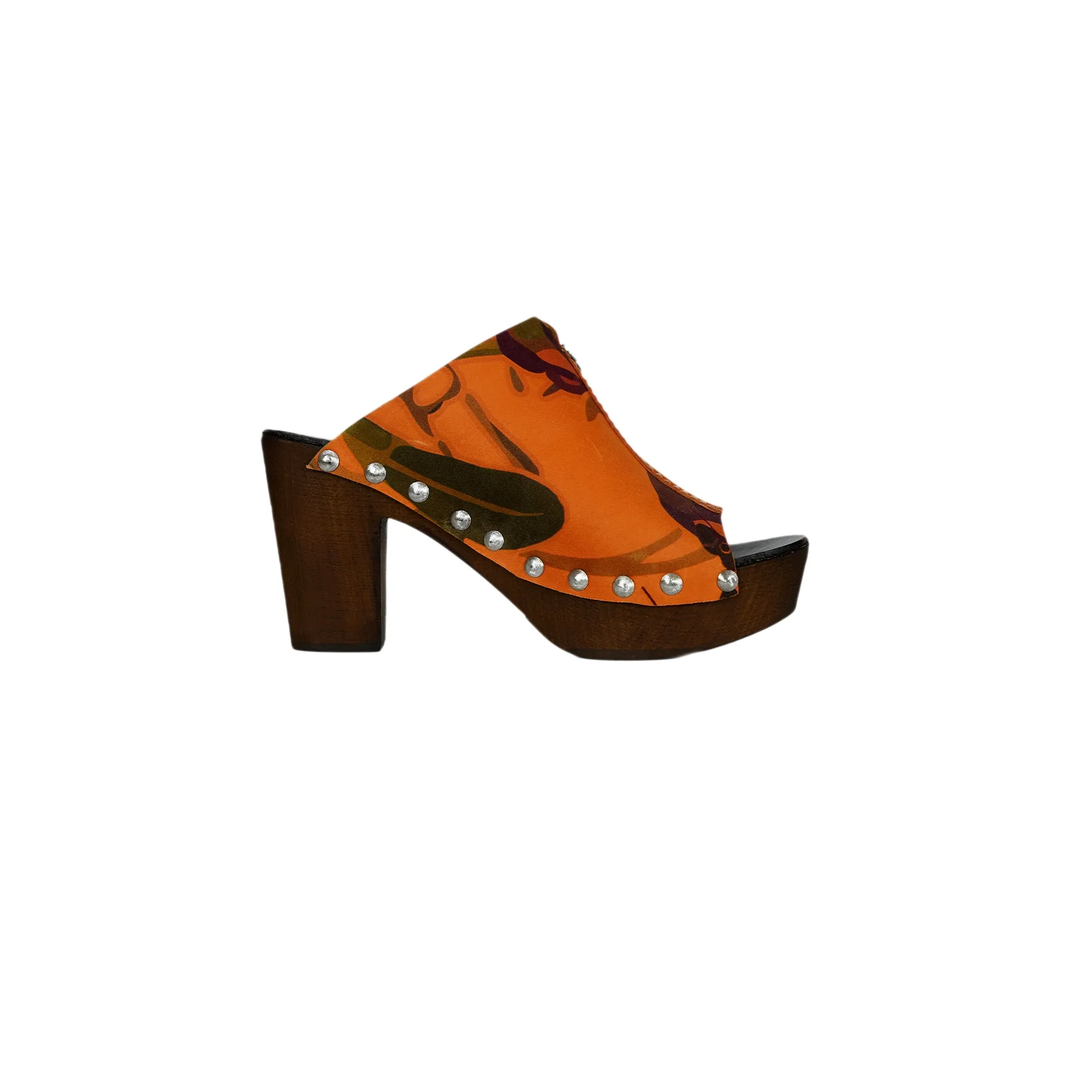 Mules Stampa Masai Orange