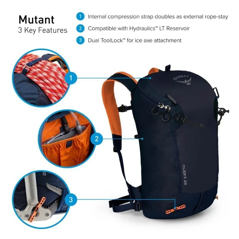 Osprey  Mutant 22 - Zaino da alpinismo