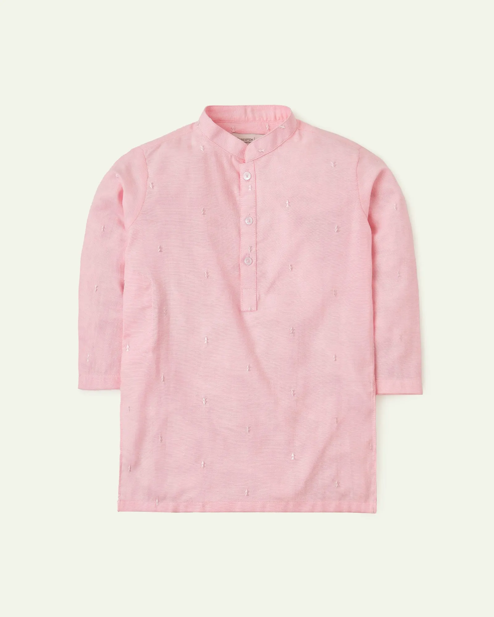 Pink Embroidered Kurta