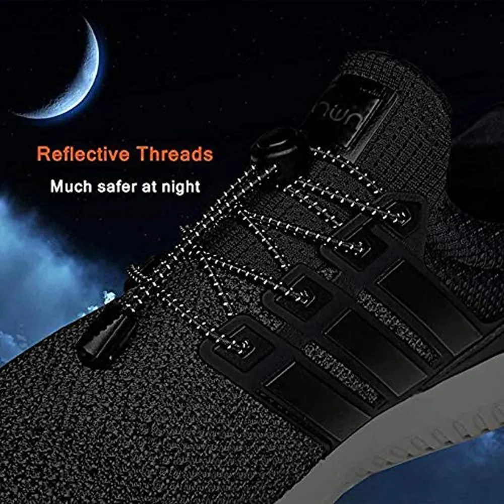 Reflective Elastic No Tie Shoelaces For Sports Shoes