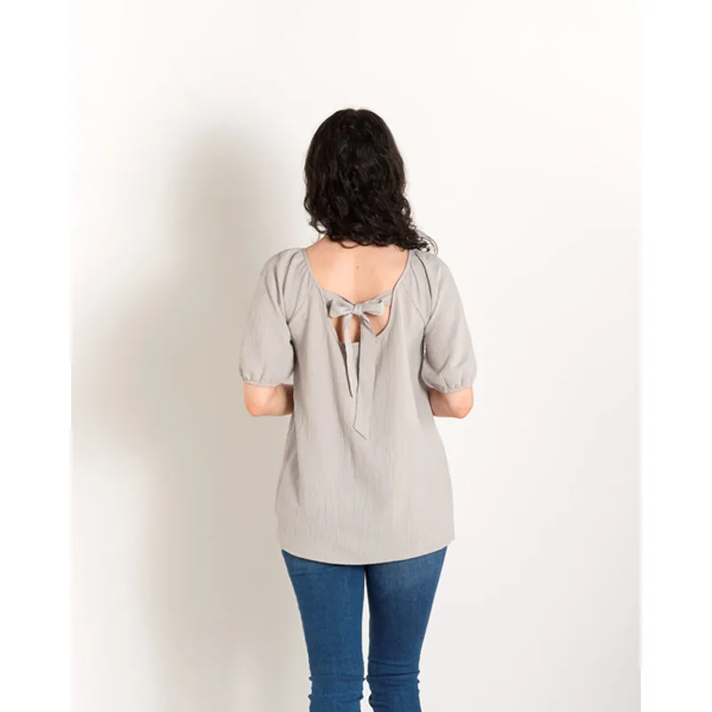 Simply Noelle Back Tie Top, 2 color choices