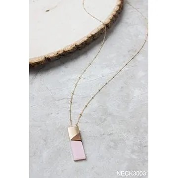 Simply Noelle Bermuda Triangle Necklace - Rose