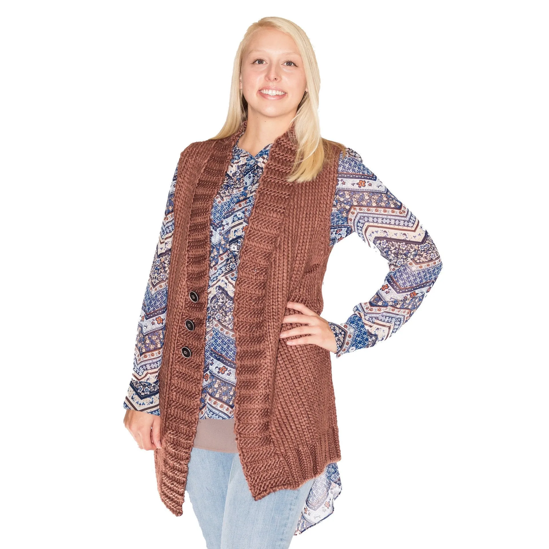 Simply Noelle Fireside Vest - Cider