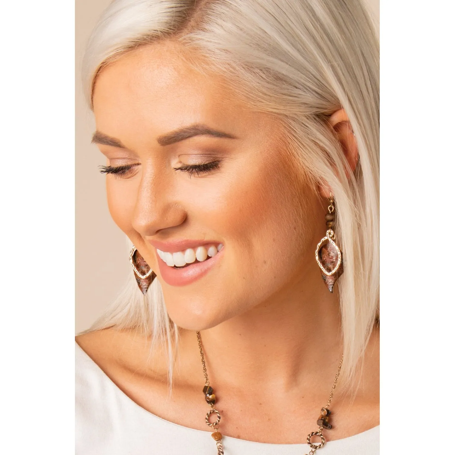 Simply Noelle Leaf Cluster Earrings