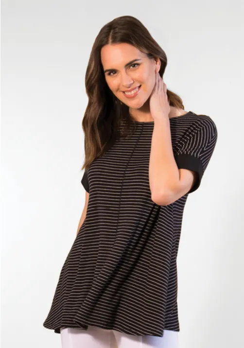 Simply Noelle Nautical Striped Trapeze Top