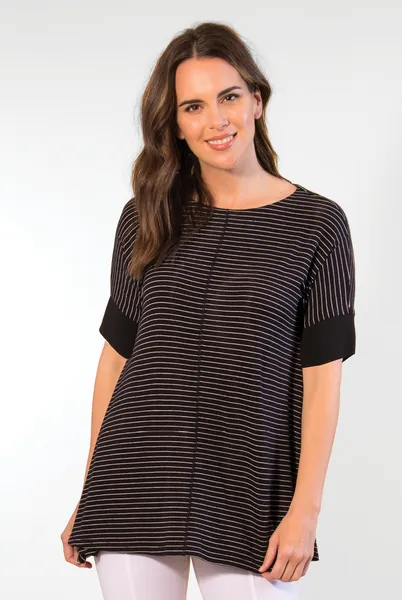 Simply Noelle Nautical Striped Trapeze Top