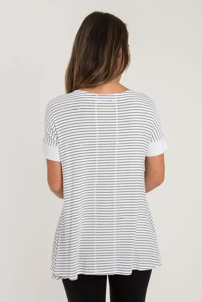 Simply Noelle Nautical Striped Trapeze Top