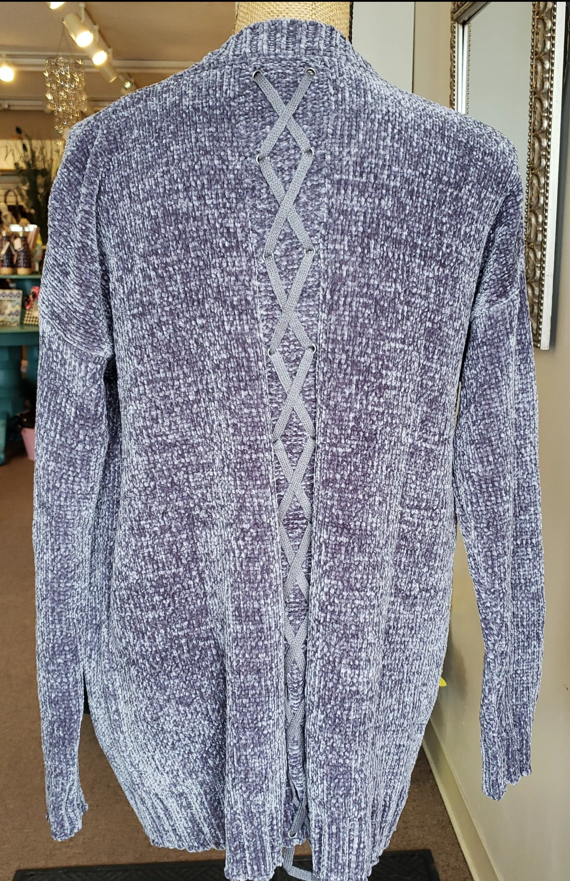 Simply Noelle Velour Me Cardigan