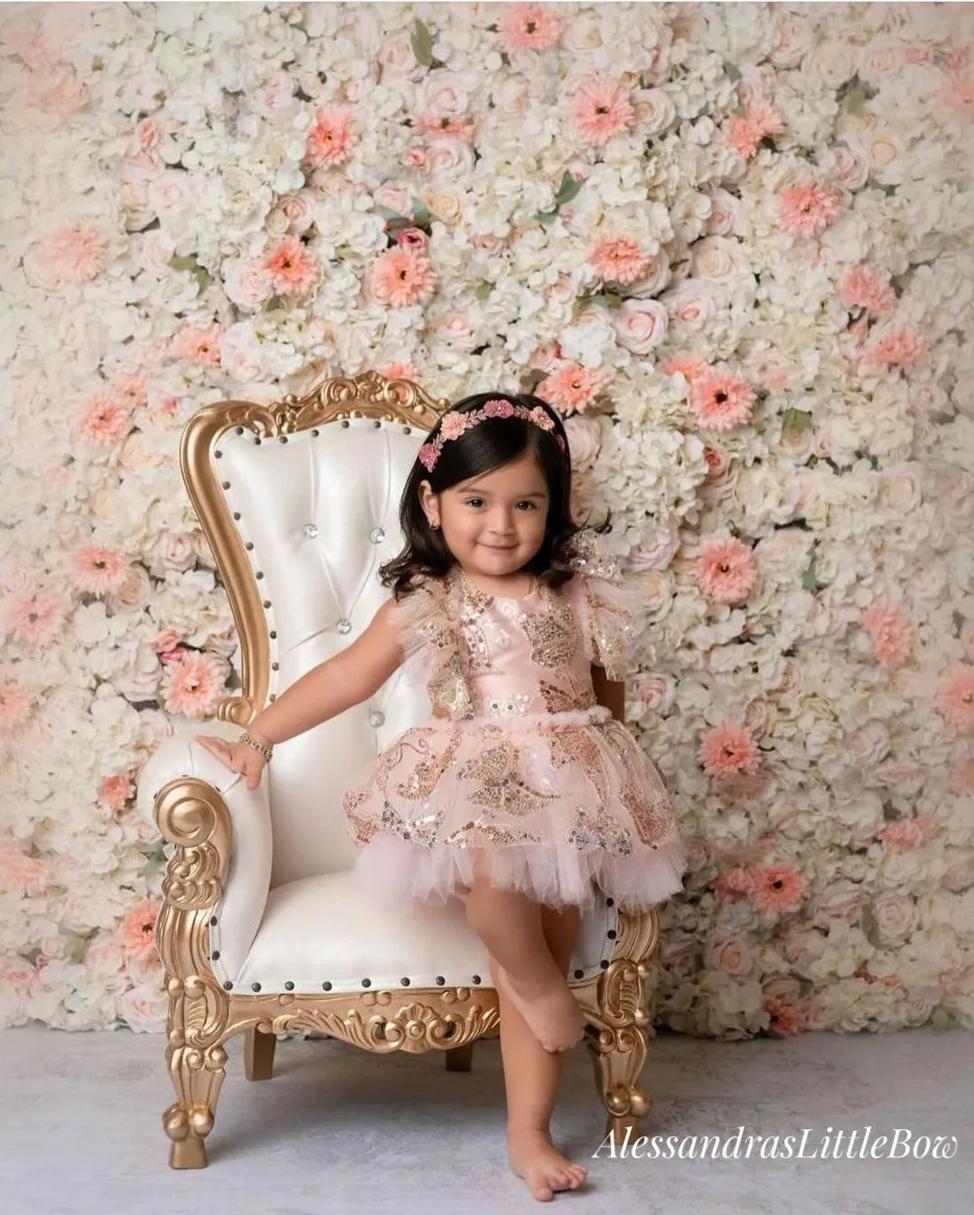 Sparkly Butterfly Deluxe Couture romper in pink and golds