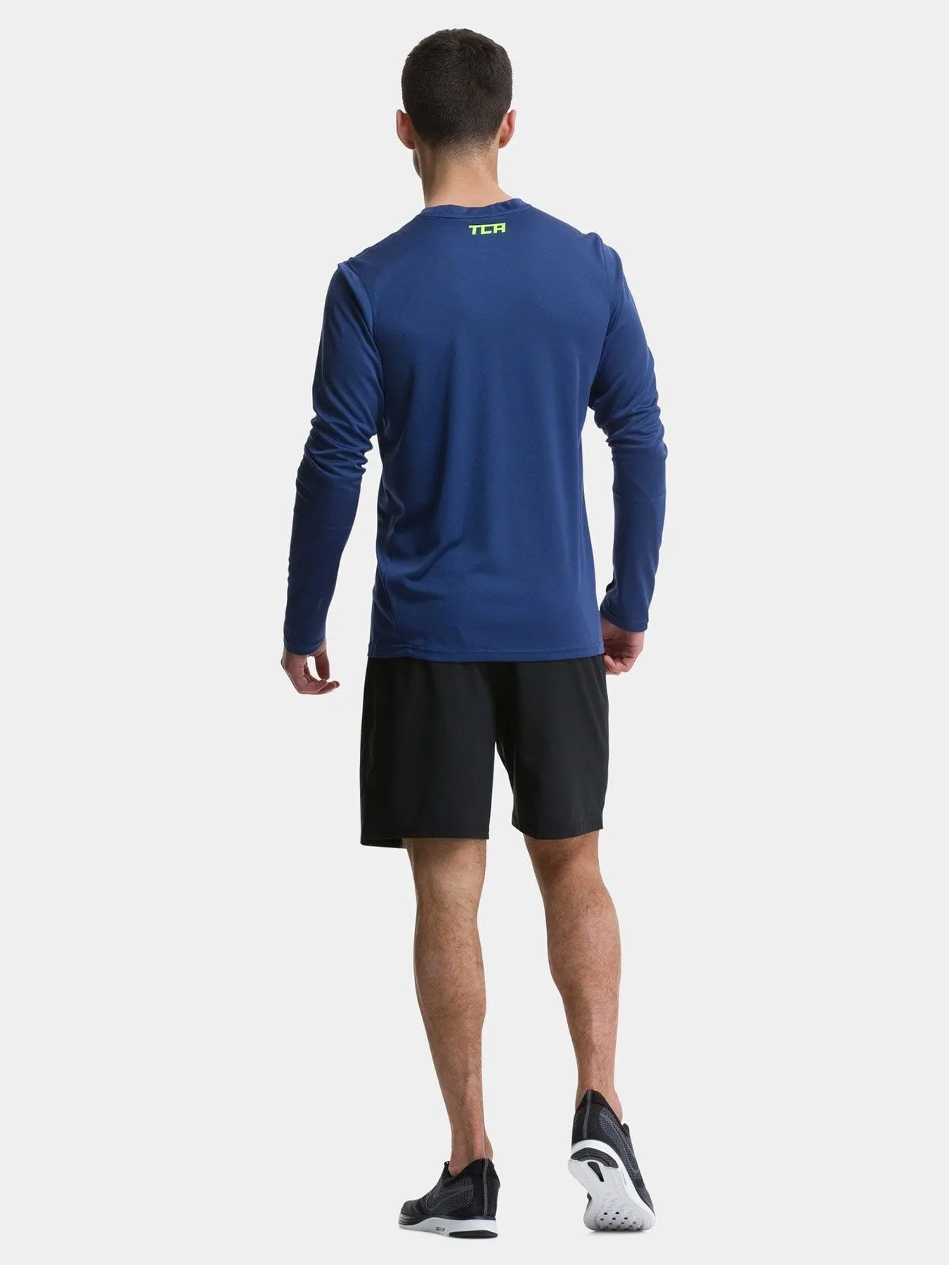 Stamina Long Sleeve Crew Neck Running Top For Men With Thumbholes