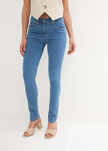 Super Stretchy Slim Leg Jeans by bonprix | Look Again