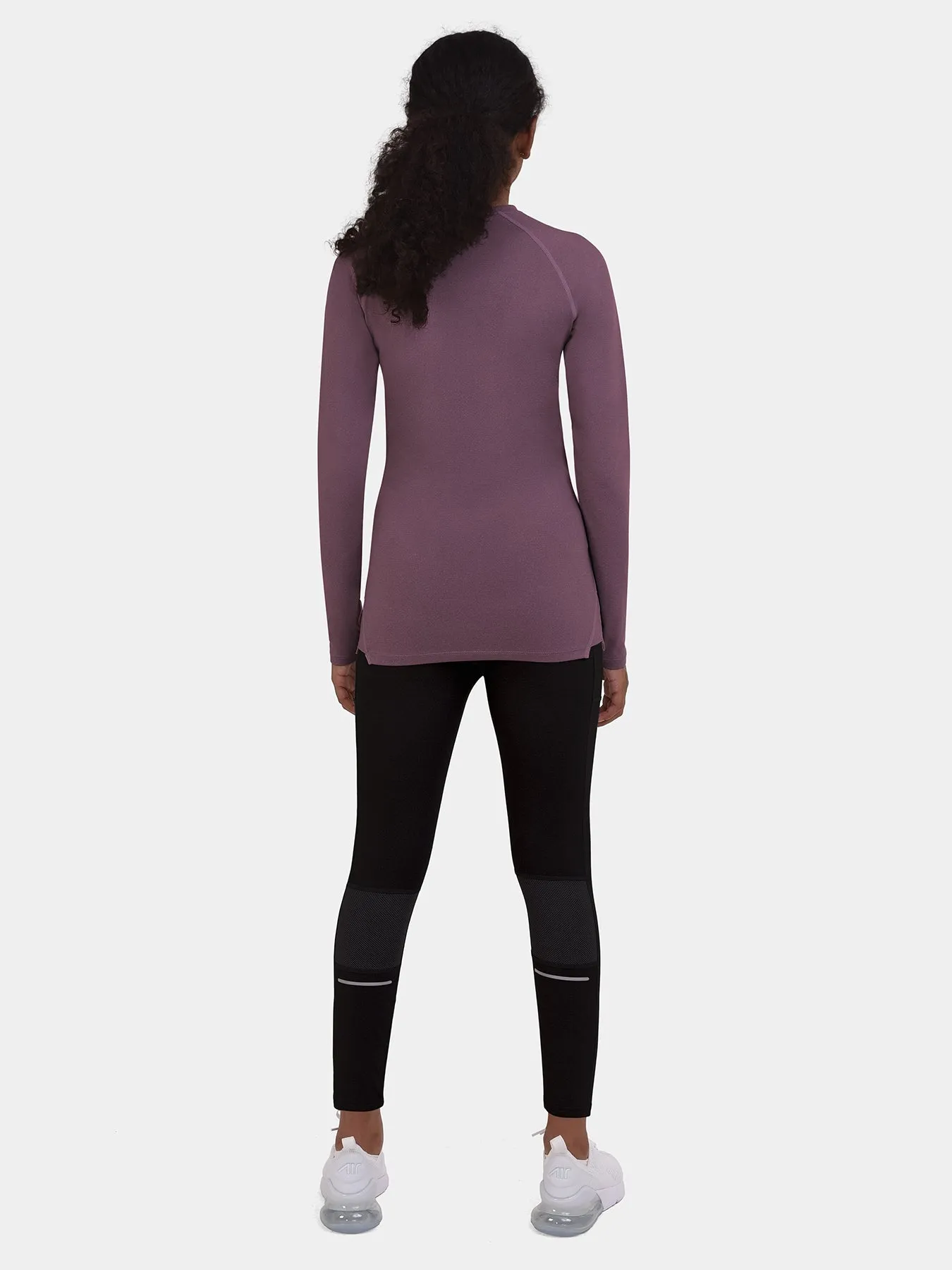 SuperThermal Long Sleeve Compression Base Layer Crew Neck Top for Girls With Brushed Inner Fabric