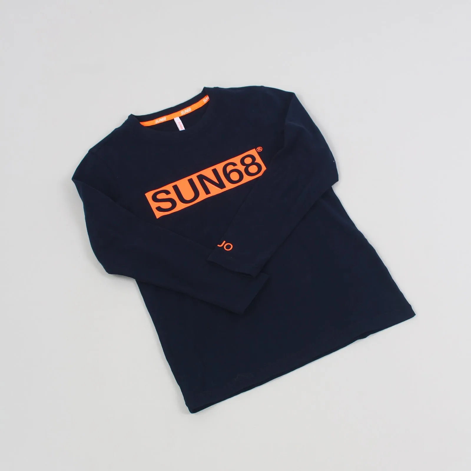 T-shirt Logo Fluo Navy Blue