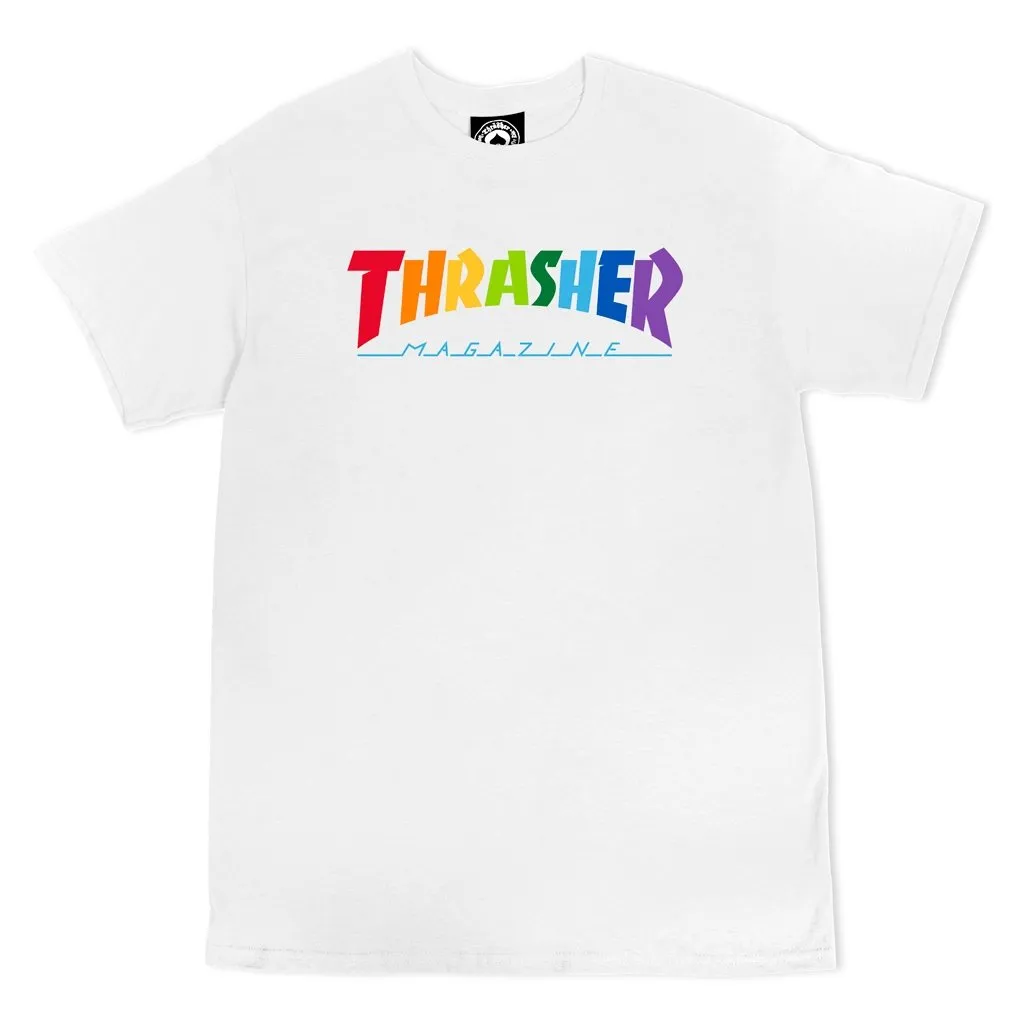 T-SHIRT THRASHER RAINBOW MAG LOGO SS