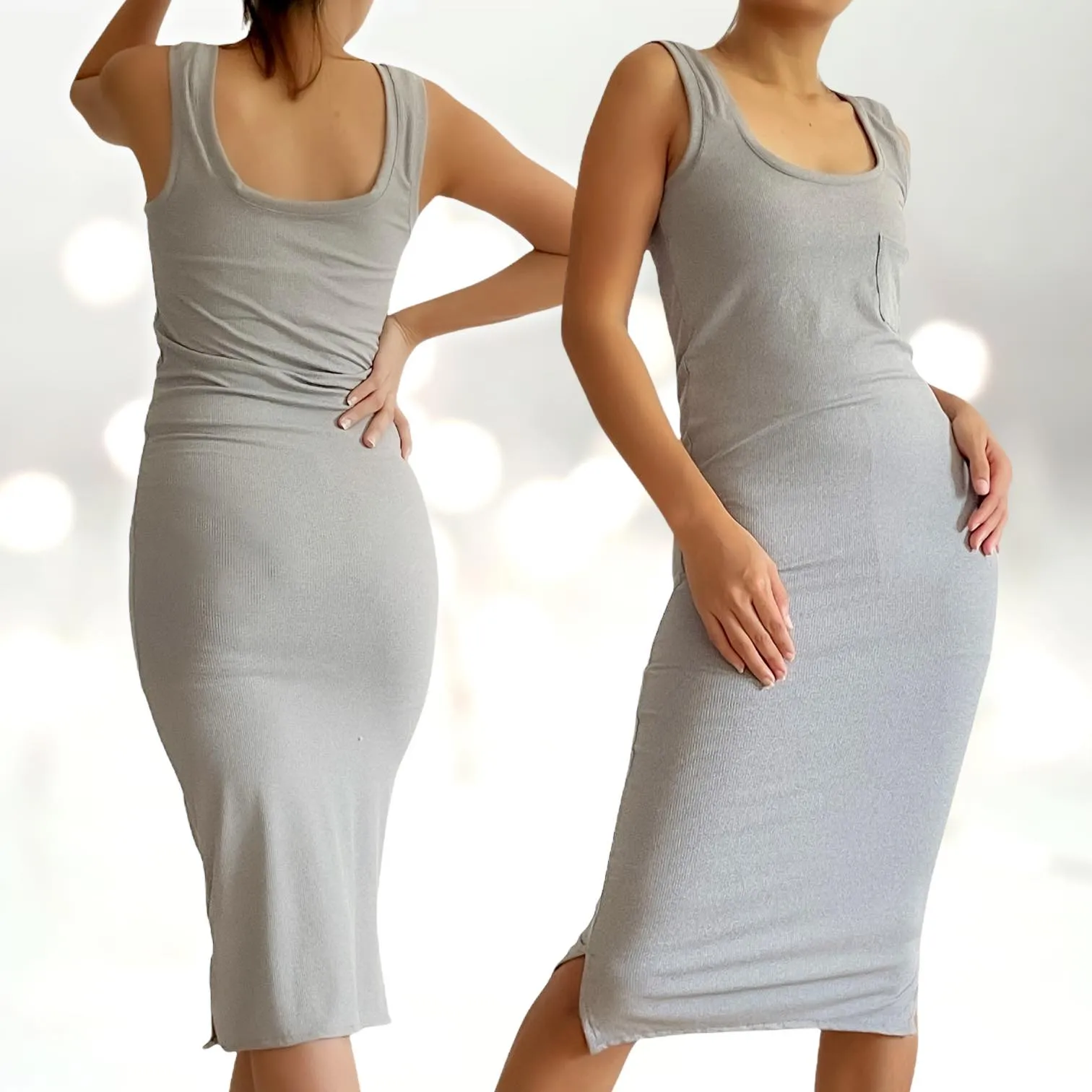 TENDER Ribbed Knit Bodycon Dress