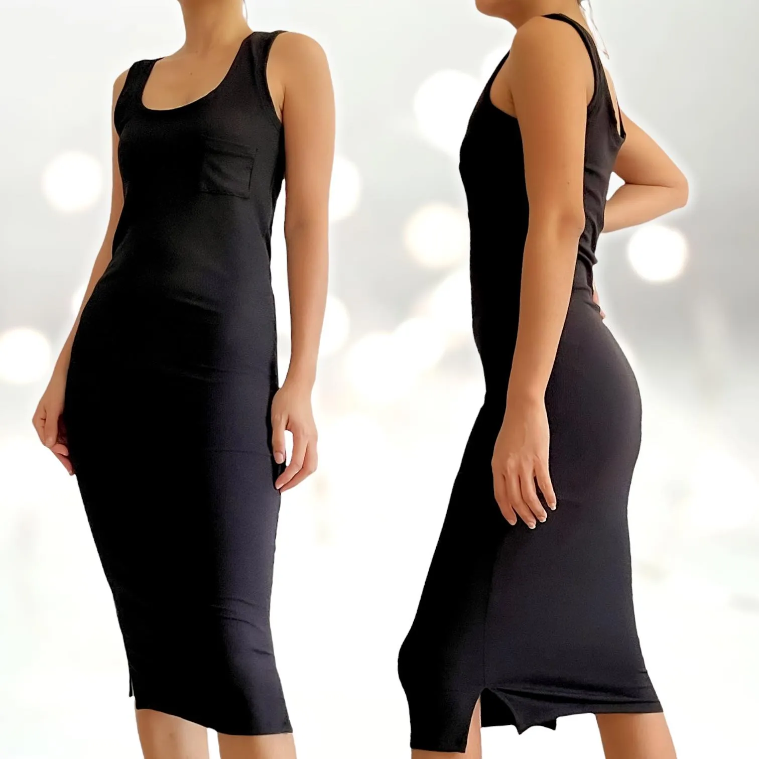 TENDER Ribbed Knit Bodycon Dress