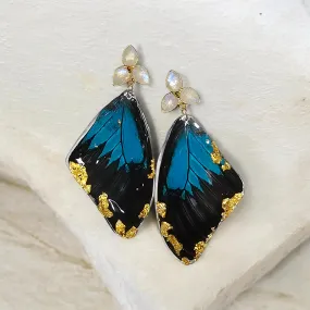 The Blue REAL Butterfly Earrings