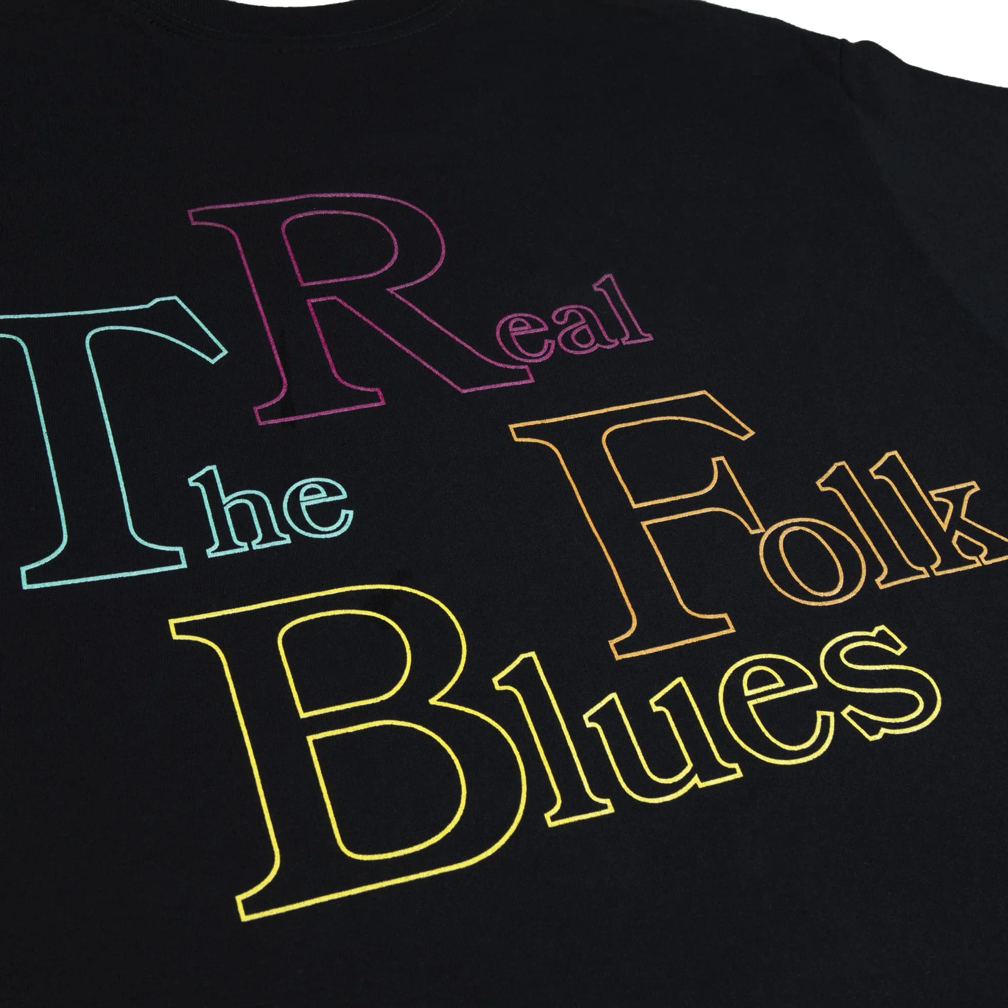 The Real Folks Blues Black Tee