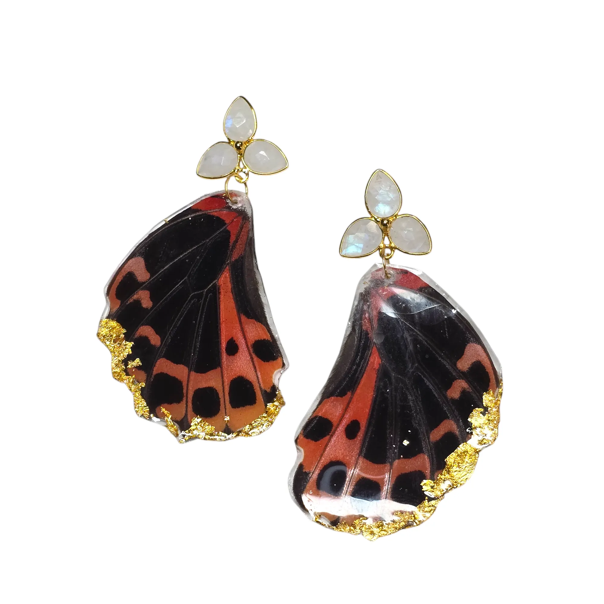 The Red REAL Butterfly Earrings