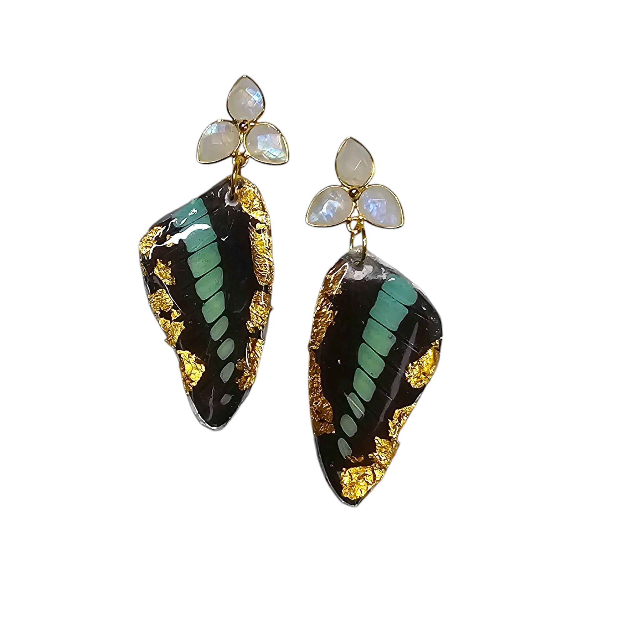 The Turquoise REAL Butterfly Earrings