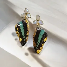 The Turquoise REAL Butterfly Earrings