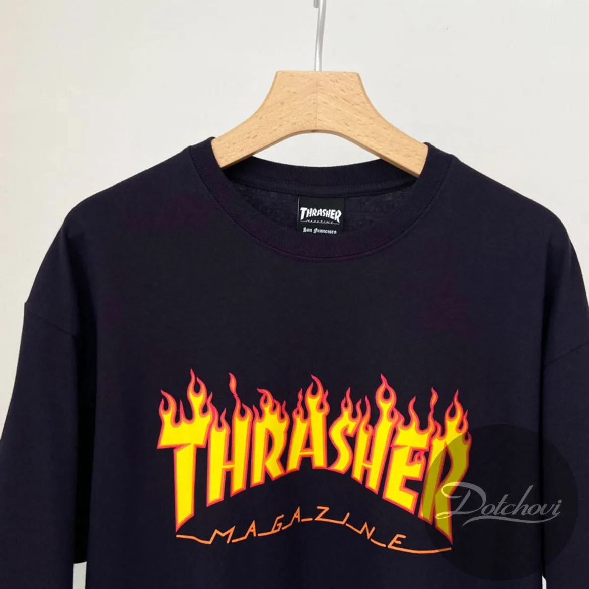 THRASHER  |Unisex Street Style Plain Cotton Logo Skater Style T-Shirts