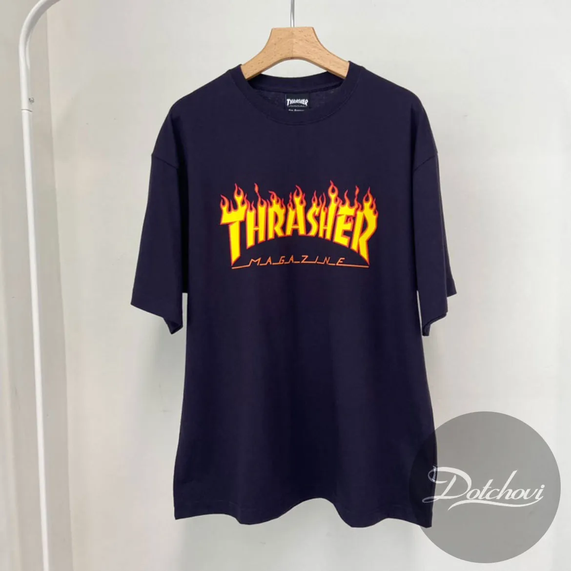 THRASHER  |Unisex Street Style Plain Cotton Logo Skater Style T-Shirts