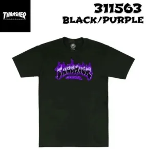 THRASHER  |Unisex Street Style V-Neck Short Sleeves Skater Style