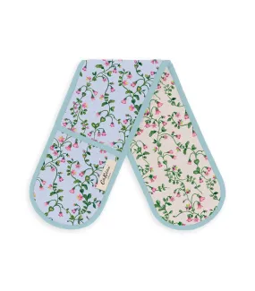 Twin Flowers Double Oven Glove