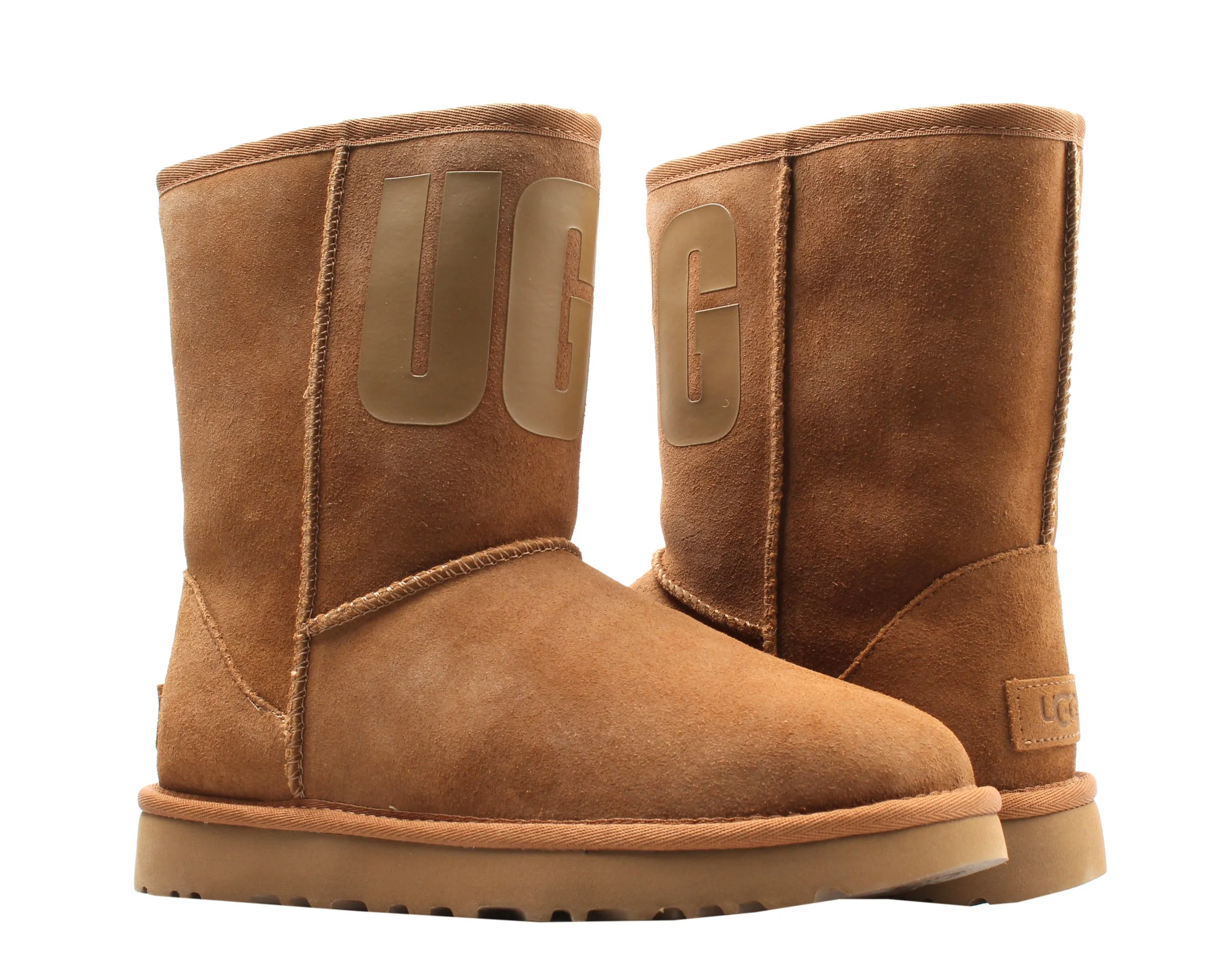 UGG Australia Classic Short UGG Rubber Logo Women's Boots